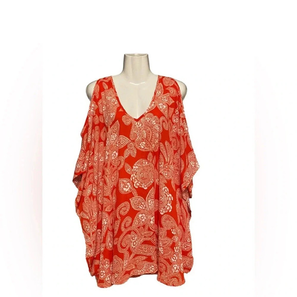 Show Me Your Mumu Red Peta Boo Tunic Top Mini Dress - Picture 3 of 6